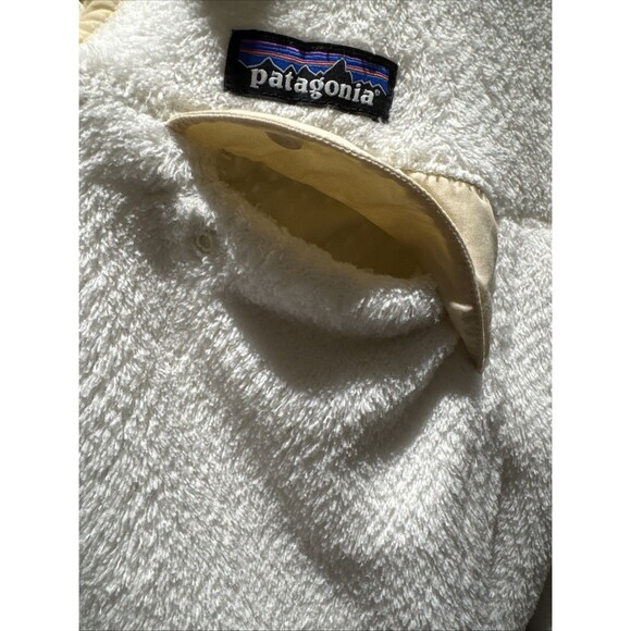 Patagonia Sweater Womens XS Ivory White Jacket Fleece Re-Tool Snap-T Pullover - Picture 2 of 8
